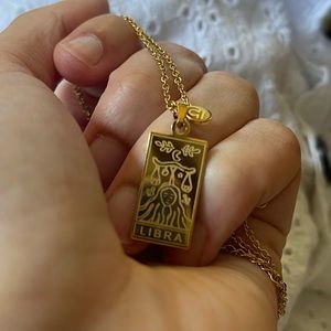 Libra Zodiac Sign Necklace